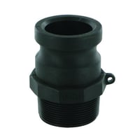 F camkobling PP nippel han, Gevind 2"