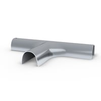 Kabeldkskinne t-stykke, 16 mm