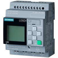 LOGO! 24RCE, logisk modul, display, forsyningsspnding / I/O: 24 V AC/24 V DC/rel, 8 DI/4 DO, hukommelse