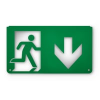 Philips Exit skilt piktogram pil ned, EM159Z