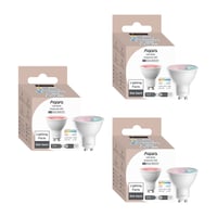Aqara T2 GU10 LED-pre T2, RGB, 450lm, 90Ra, Zigbee - 3-pak