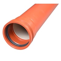Wavin kloakrr, 160 mm x 2000 mm, PP med muffe, klasse N SN4
