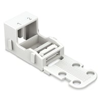 Fastgrelsesadapter til 2-lederklemmer Wago 221 - 4 mm, hvid