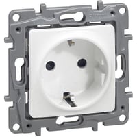 Niloe stikkontakt, 230V SCHUKO, 2 pol + N, hvid