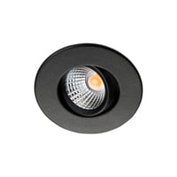 Downlight Nano Tilt in/out LED, 4W, 3000K, 240 lumen, 36 spredningsvinkel, sort