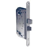 Fal-rigells Assa 8765U/blik, hjre, 50 mm dornml, el-forzinket stl - ASSA ABLOY