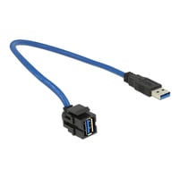 Delock Keystone Modul USB 3.0 A Buchse > USB 3.0 A Stecker 250 mit Ka