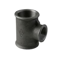 T-stykke, sort, 1x1/2x1