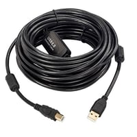 Aktiv USB 2.0 A-B kabel, 20 meter, med integreret repeater/forstrker, op til 480 Mbps dataoverfrsel