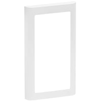 LK FUGA - Soft 63 lodret design ramme uden midtersprosse, 1x2 modul, hvid med antibakteriel overflade + teknisk monteringsramme