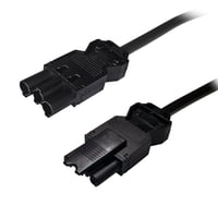 GST18 power cable, GST18 male - GST18 female, black, 2m