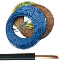 Ledning 1G1,5mm PVL70 H07V-U, gul/grn - 100 meter