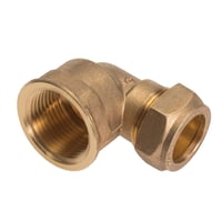 Conex Kompressionsvinkel 18mm x 3/4" m/Muffe til PEX og Kobber - 18mm x 3/4"