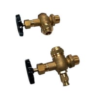 Milton Megatherm vandstandsviser, 1/2" x 13 mm, messing, uden glasrr