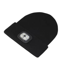 Hue med genopladelig LED-lygte, 200 lumen