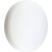 Billede af Vglampe / loftlampe med sensor, inden-/udendrs, LED, 18W, batteri-backup, mat hvid- Nordtronic Adriano Emergency