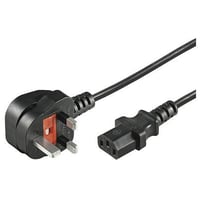 Strmkabel, UK Type G til C13, 2 meter, H05VV-F 3G0,75, 13A sikring - MicroConnect
