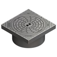 Ulefos, 425 x 220 mm karm/dksel m/ls, firk., fast, 12,5 t, GG