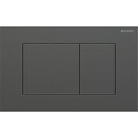 Geberit Sigma01 Square betjeningsplade, sort krom