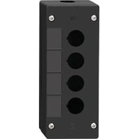 Trykknapkasse med 4 huller, tom, til aggressive miljer - XALG