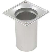 BLCHER forlnget overdel til beton, med brering, 145×145 mm, rustfrit stl