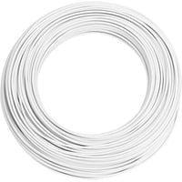 1,5 mm PVL installationsledning (PVC) - hvid - 100 meter