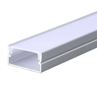Aluprofil til LED-strip, 2000x20x10mm, Slvhus