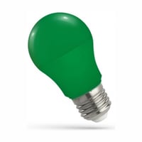 E27 4,9W LED pære, grøn - A50, matteret