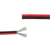 20m Kabel rød/sort - 2x0,35mm 2, 12V-24V, til LED strip