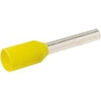 Elpress - Isoleret terminalrr, 6,0 mm / 12,0 mm, gul (farvekode DIN46228) - 100 stk