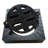 Uni Cover Komposit Letvgts Karm Med Fastboltet Rist Til 315 Mm Plastbrnd Maks. 40 Tons Belastning Sort