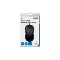 Deltaco MS-810 - Black - Mus - 6 knapper - Sort