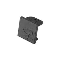 Zip 230V endestykke til skinne, sort