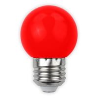LED kronepre, 1W, rd, matteret, E27