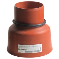 Uponor overgang 110 mm PP, til beton- og lerspids, med gummiring, lang
