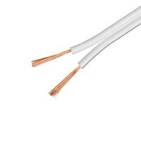DELTACO 2x15mm Speaker cable, 50m, OFC pure copper, hvid