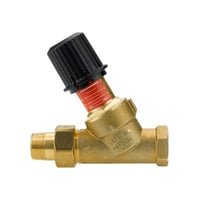 AVDO overstrmningsventil, ligelbende, Rp 1", R 1", DN 25, 0,05-0,5 bar billede