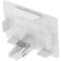 OBO WDK Endestykke Højde 40 mm, bredde 110 mm Hvid ral 9010 bly-fri plast