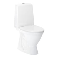 ROCA VICTORIA Gulvstende toilet med skjult S-ls 650X360mm. Hvid