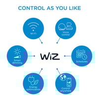 WiZ ultra tynd plafond, Tunable White, 43 cm, 2450 lm (restsalg)