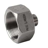 Spidsmuffe 6kt sf, 1 1/4” – 1/2”, AISI 316
