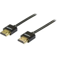 Billede af DELTACO tyndt HDMI kabel, HDMI High Speed med Ethernet, HDMI Type A h