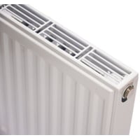 Altech C4 radiator, type 11, 400 mm x 400 mm, hvid, 1 plade, 1 1konvektor