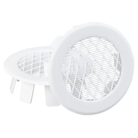 Drnrrsventil 100 mm, hvid, type 95.4 (2 stk) - Duka