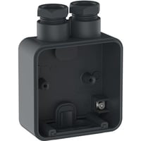 OPUS 74, Underlag med 2 stk. M20 forskruninger (for 6 til 14 mm kabel), 1 modul, antracitgr – Lauritz Knudsen