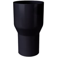 Plastmo overgang, 90×75 mm, sort