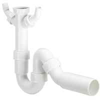 Kkkenvandls, 1 1/2" x 50mm, 2 studse - Viega