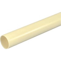 Plastrør stiv, PVC 20 mm (3/4) gul/hvid 4 meter. De tåler en trykbelastning på 750N.