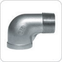 Vinkel 1´´ muffe-nippel. 90 °. Maskinbearbejdet. Rustfri AISI 316