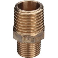 Reduktionsnippel, 1/2" x 1/4", rdgods, DVGW
